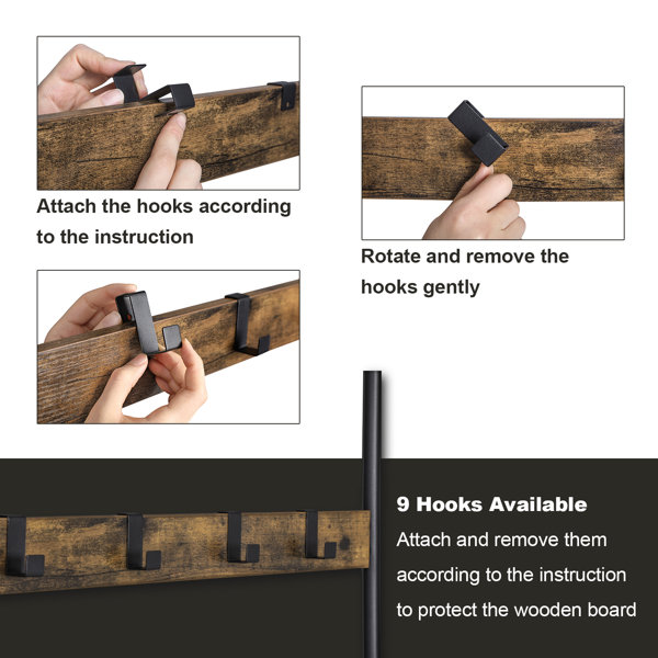 Mistana™ Odysseus 28.3'' Wide Hall Tree with Bench and Shoe Storage & Reviews Wayfair